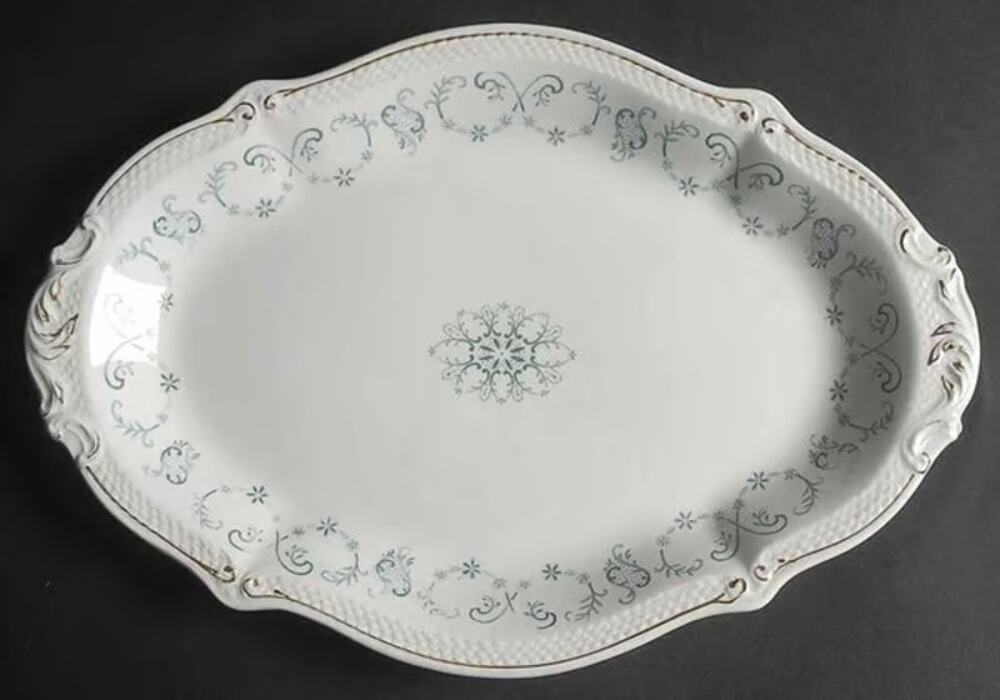 Vintage Antique 1800's Clytie y Grindley serving platter plate cottage Victorian